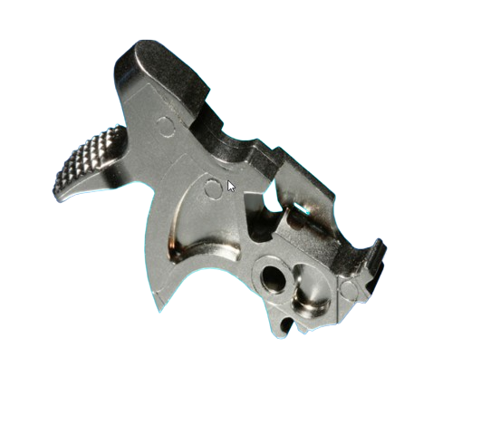 Complex firearm component produced by Metal Injection Molding — Parmatech