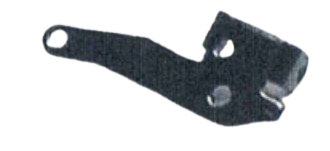 Stamped black oxide coated metal clip