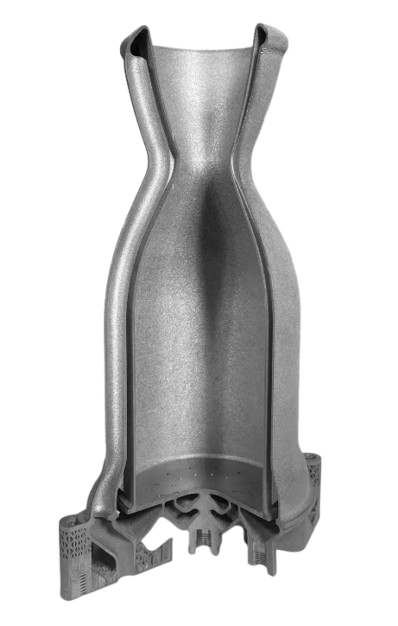 Additively manufactured titanium aerospace nozzle – DMLS