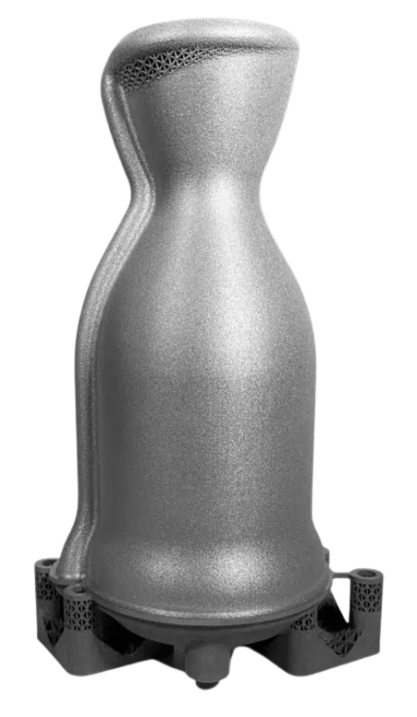 Precision DMLS printed metal component for aerospace applications