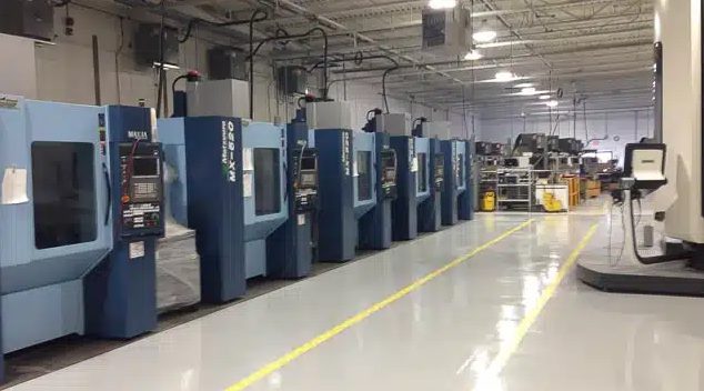 AGF Defcom production floor with EOS metal 3D printing systems