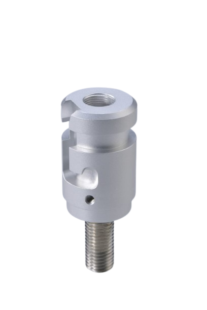 Custom ceramic insulator component — CNC turned and drilled